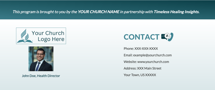 Example of Church Information